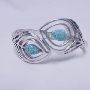 Lucky Brand Sterling Silver & Turquoise Bracelet